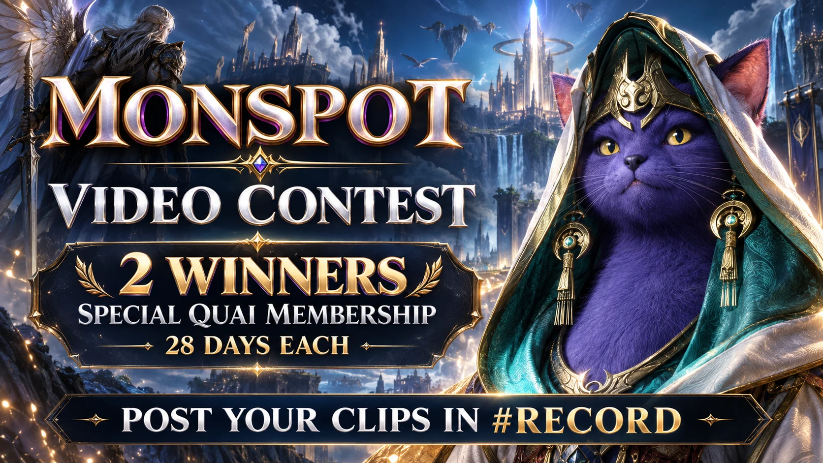 Monspot video contest: two winners, one Special Quai Membership of 28 days each.